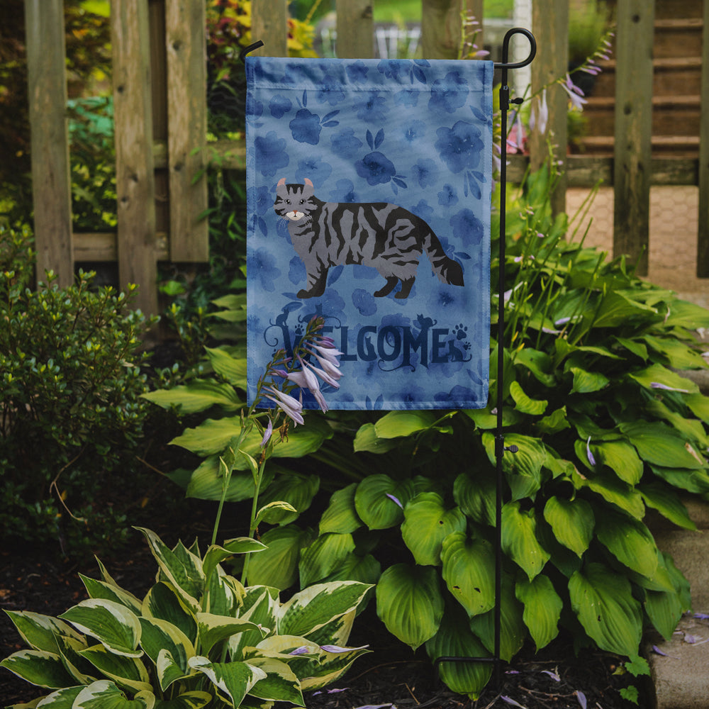 American Curl #1 Cat Welcome Garden Flag Mailbox Decorative Yard Banner Outside Patio Artwork for Flower Beds, Garden Size, Multicolor