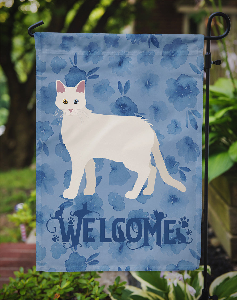 Aphrodite Giant #1 Cat Welcome Garden Flag Mailbox Decorative Yard Banner Outside Patio Artwork for Flower Beds, Garden Size, Multicolor