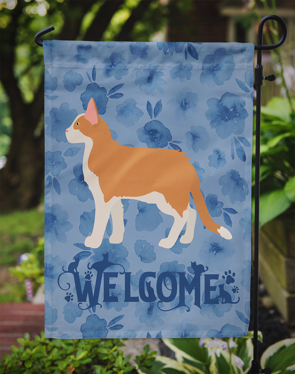 Aphrodite Giant #2 Cat Welcome Garden Flag Mailbox Decorative Yard Banner Outside Patio Artwork for Flower Beds, Garden Size, Multicolor