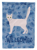 Burmilla Cat Welcome Garden Flag Mailbox Decorative Yard Banner Outside Patio Artwork for Flower Beds, Garden Size, Multicolor