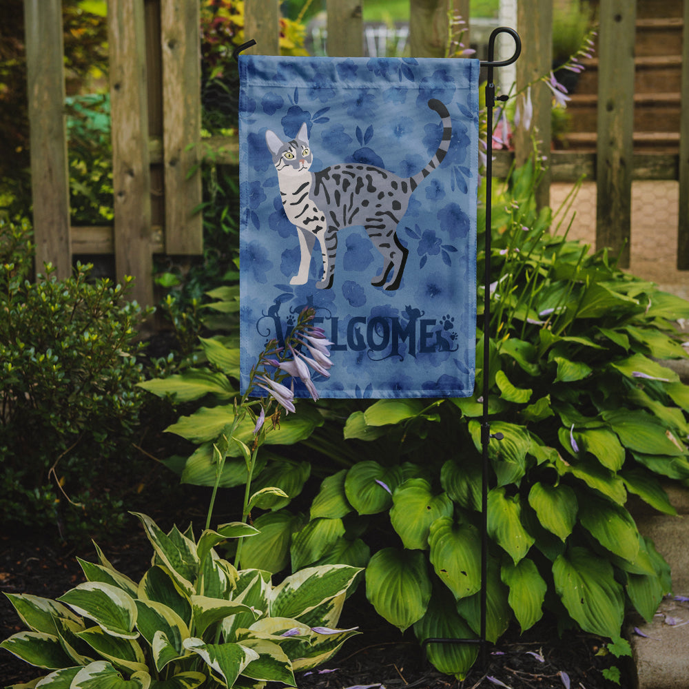 California Spangled #1 Cat Welcome Garden Flag Mailbox Decorative Yard Banner Outside Patio Artwork for Flower Beds, Garden Size, Multicolor