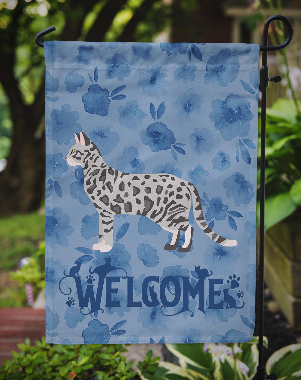 Cheetoh #2 Cat Welcome Garden Flag Mailbox Decorative Yard Banner Outside Patio Artwork for Flower Beds, Garden Size, Multicolor