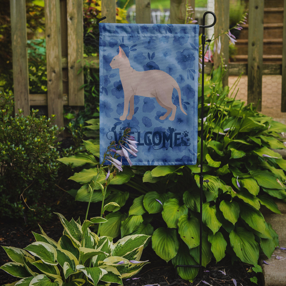 Don Sphynx Cat Welcome Garden Flag Mailbox Decorative Yard Banner Outside Patio Artwork for Flower Beds, Garden Size, Multicolor