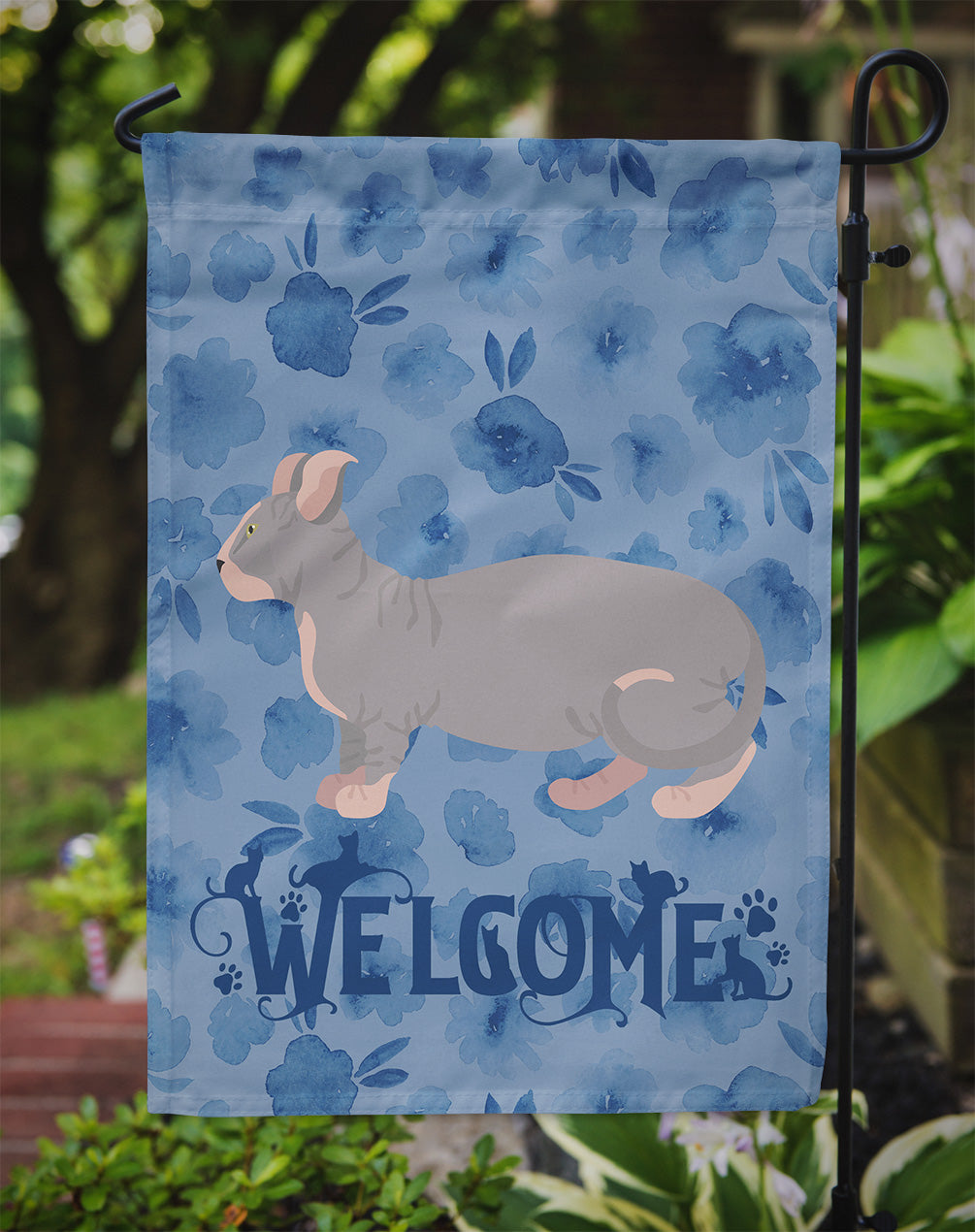 Dwelf #1 Cat Welcome Garden Flag Mailbox Decorative Yard Banner Outside Patio Artwork for Flower Beds, Garden Size, Multicolor