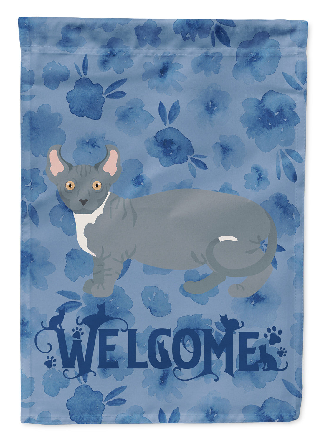 Dwelf #2 Cat Welcome Garden Flag Mailbox Decorative Yard Banner Outside Patio Artwork for Flower Beds, Garden Size, Multicolor