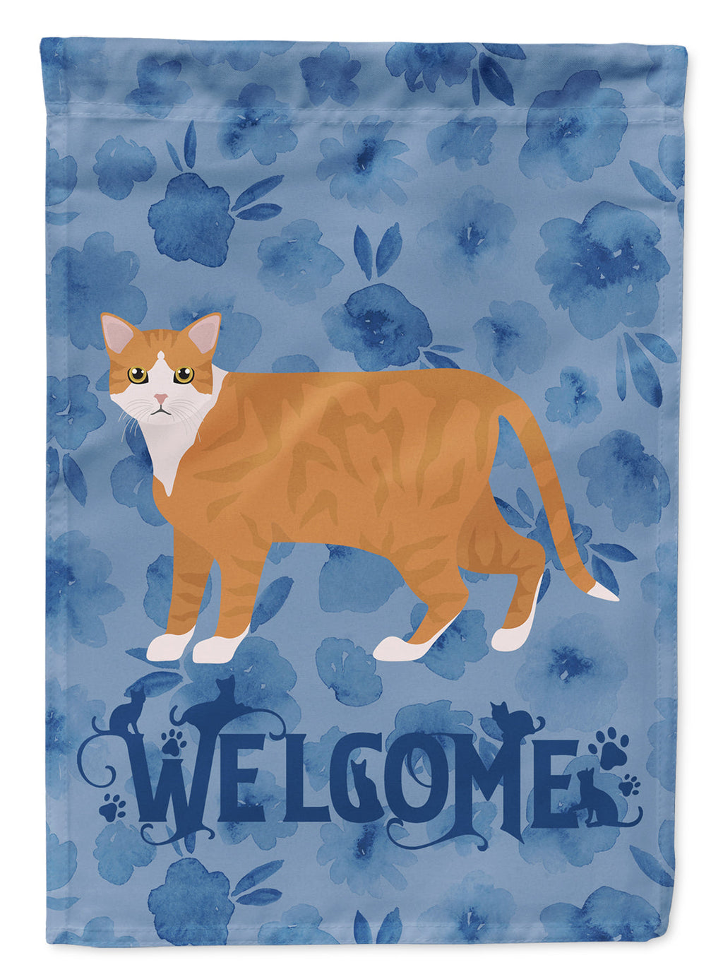 European Shorthair #1 Cat Welcome Garden Flag Mailbox Decorative Yard Banner Outside Patio Artwork for Flower Beds, Garden Size, Multicolor