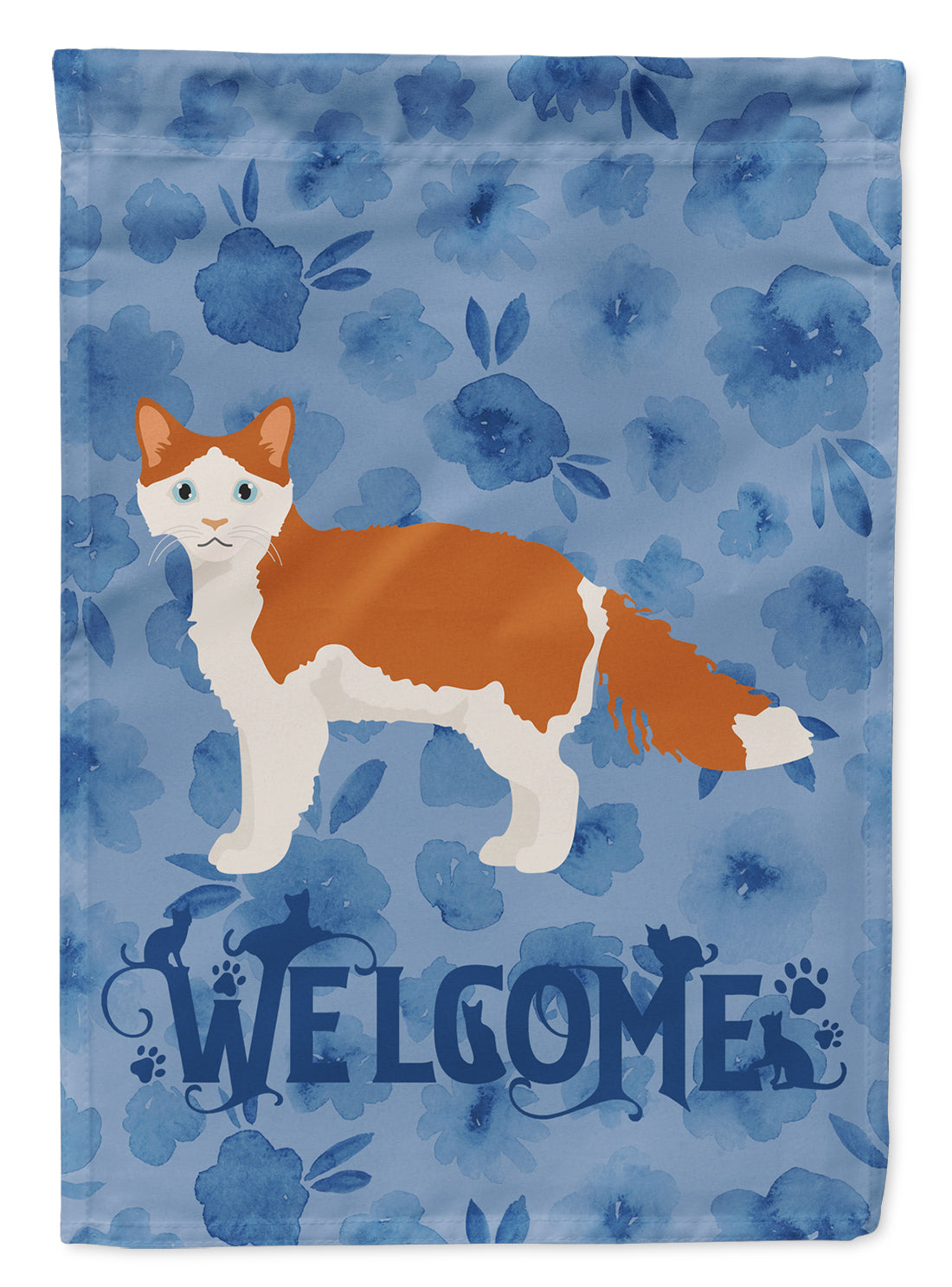 La Perm #2 Cat Welcome Garden Flag Mailbox Decorative Yard Banner Outside Patio Artwork for Flower Beds, Garden Size, Multicolor