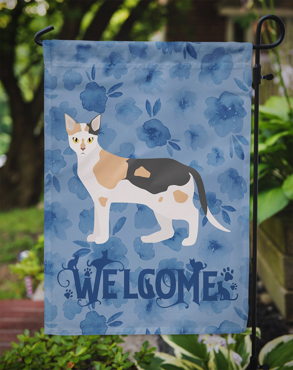 Malayan #1 Cat Welcome Garden Flag Mailbox Decorative Yard Banner Outside Patio Artwork for Flower Beds, Garden Size, Multicolor