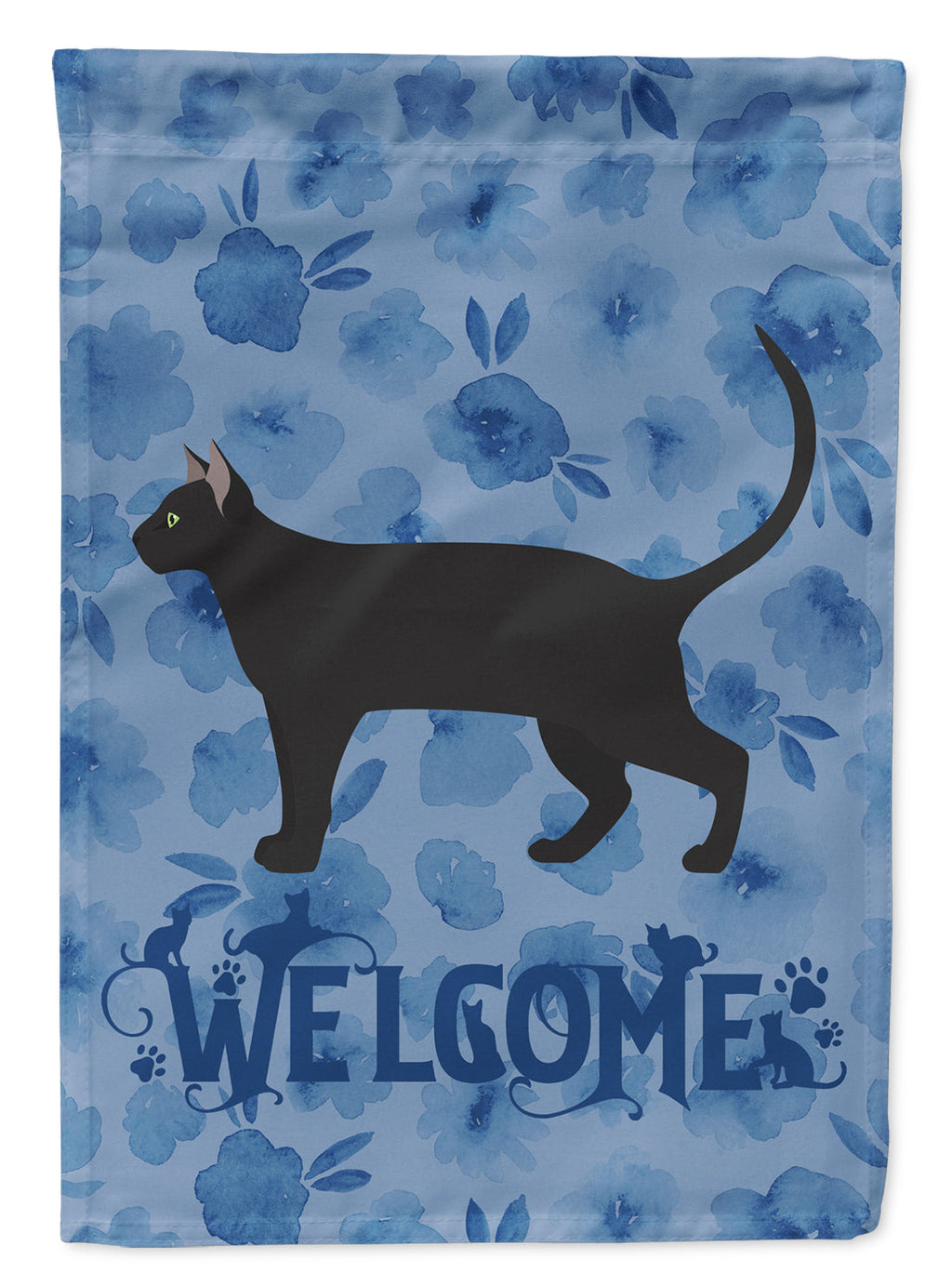Pantherette Cat Welcome Garden Flag Mailbox Decorative Yard Banner Outside Patio Artwork for Flower Beds, Garden Size, Multicolor
