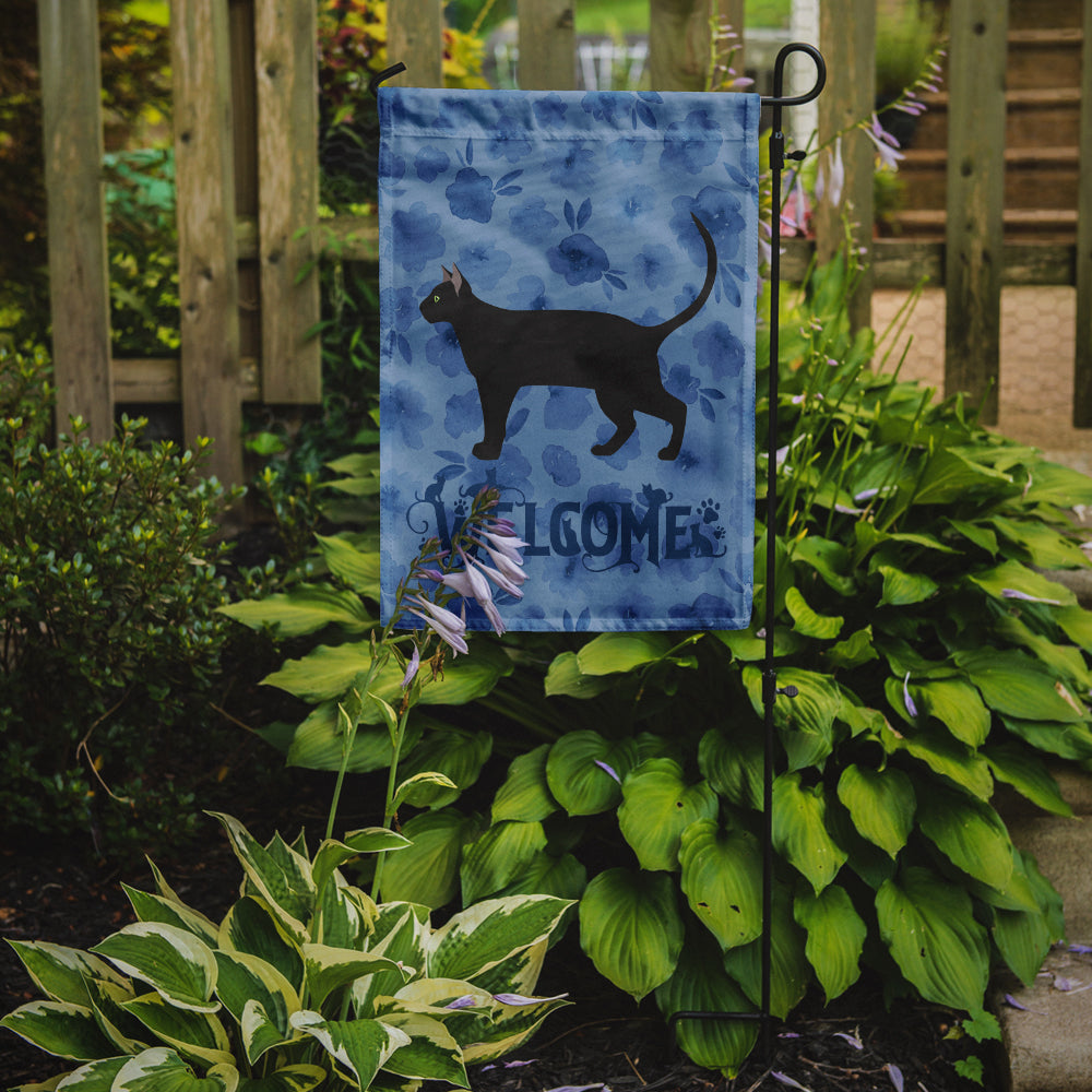 Pantherette Cat Welcome Garden Flag Mailbox Decorative Yard Banner Outside Patio Artwork for Flower Beds, Garden Size, Multicolor