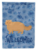 Persian Modern Cat Welcome Garden Flag Mailbox Decorative Yard Banner Outside Patio Artwork for Flower Beds, Garden Size, Multicolor