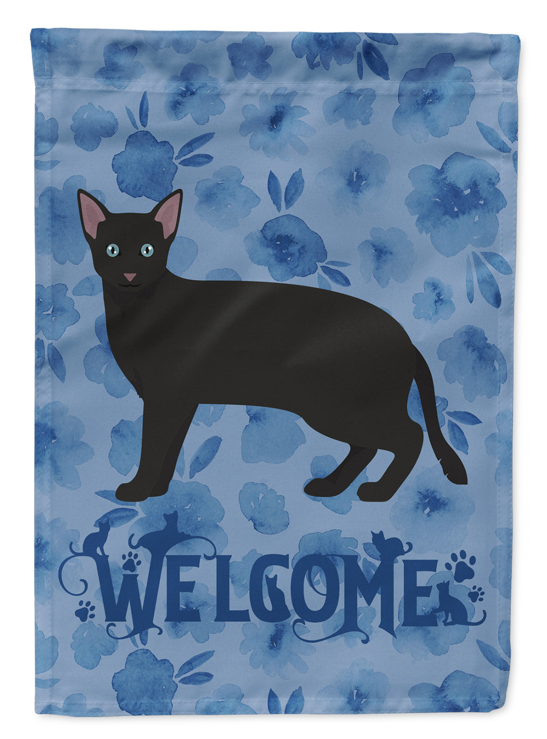 Russian White Black #1 Cat Welcome Garden Flag Mailbox Decorative Yard Banner Outside Patio Artwork for Flower Beds, Garden Size, Multicolor