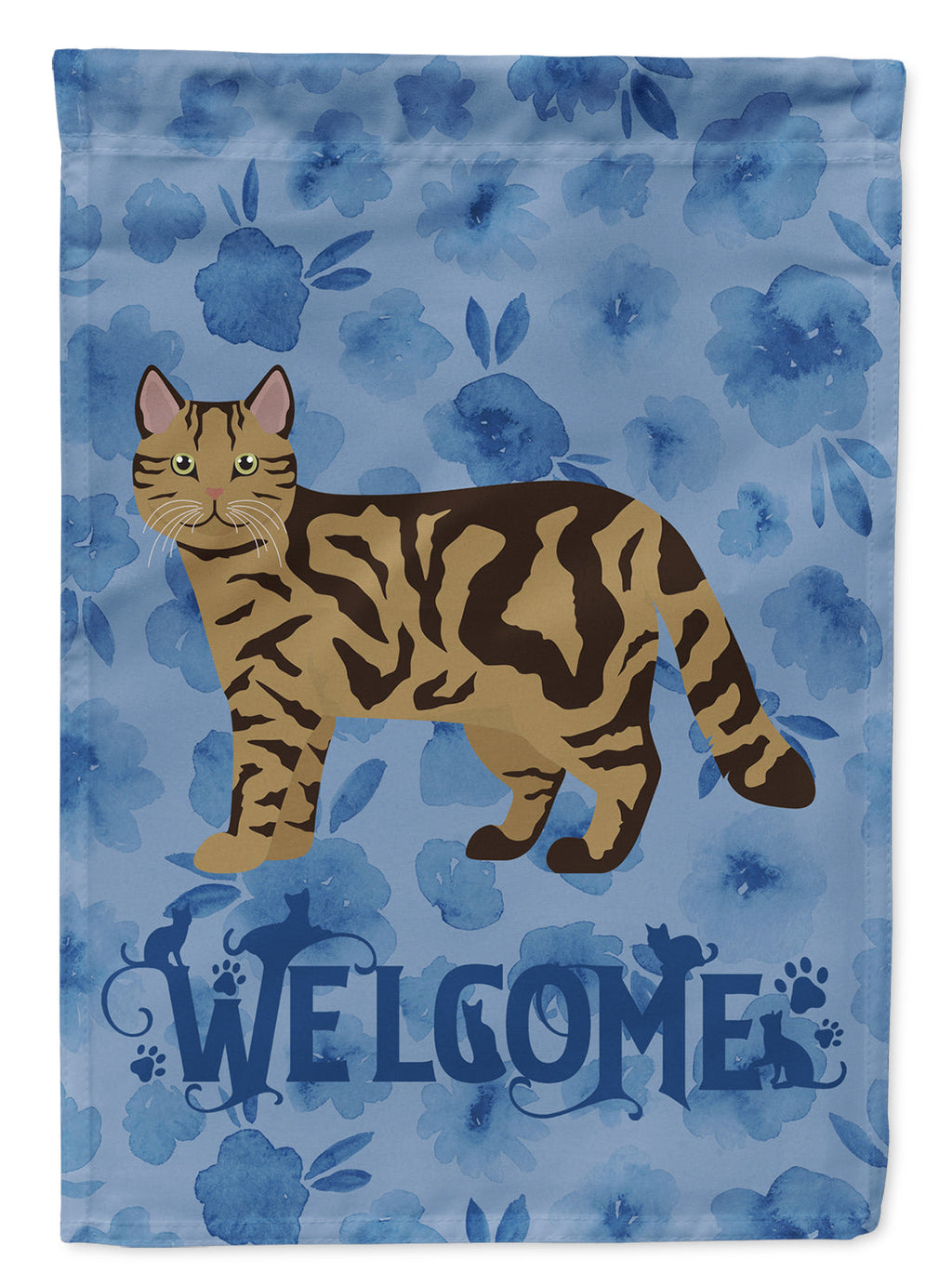 Scottish Straight #2 Cat Welcome Garden Flag Mailbox Decorative Yard Banner Outside Patio Artwork for Flower Beds, Garden Size, Multicolor