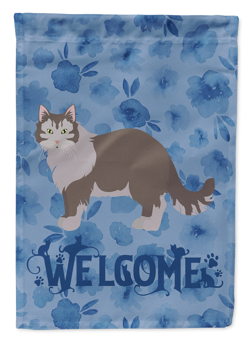 Siberian Forest #1 Cat Welcome Garden Flag Mailbox Decorative Yard Banner Outside Patio Artwork for Flower Beds, Garden Size, Multicolor
