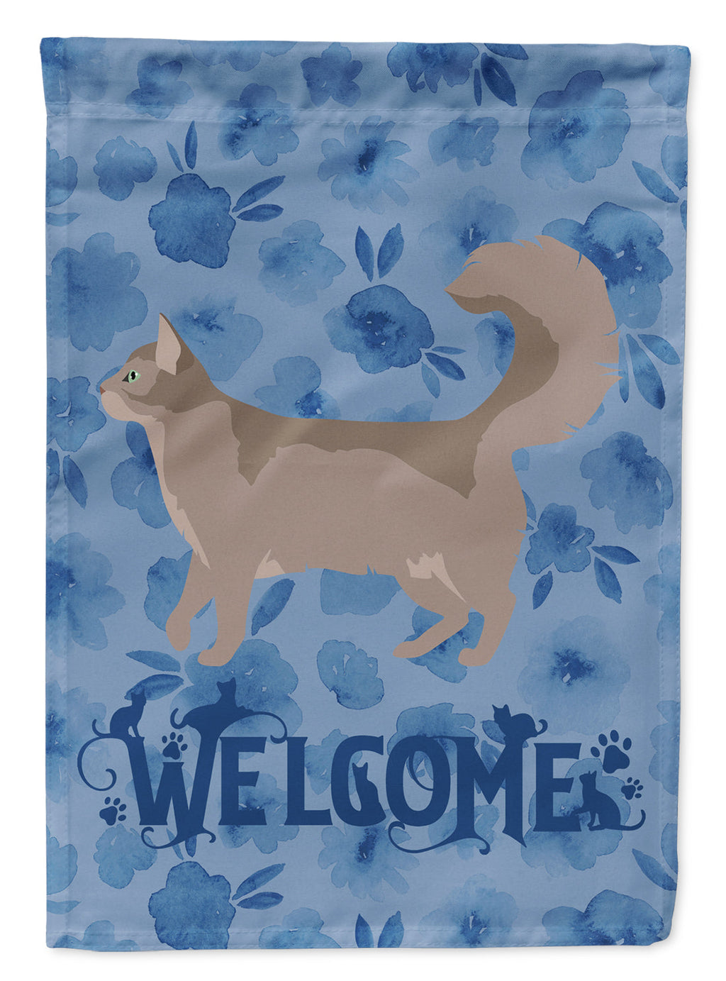 Somali #2 Cat Welcome Garden Flag Mailbox Decorative Yard Banner Outside Patio Artwork for Flower Beds, Garden Size, Multicolor
