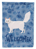 Turkish Angora Cat Welcome Garden Flag Mailbox Decorative Yard Banner Outside Patio Artwork for Flower Beds, Garden Size, Multicolor