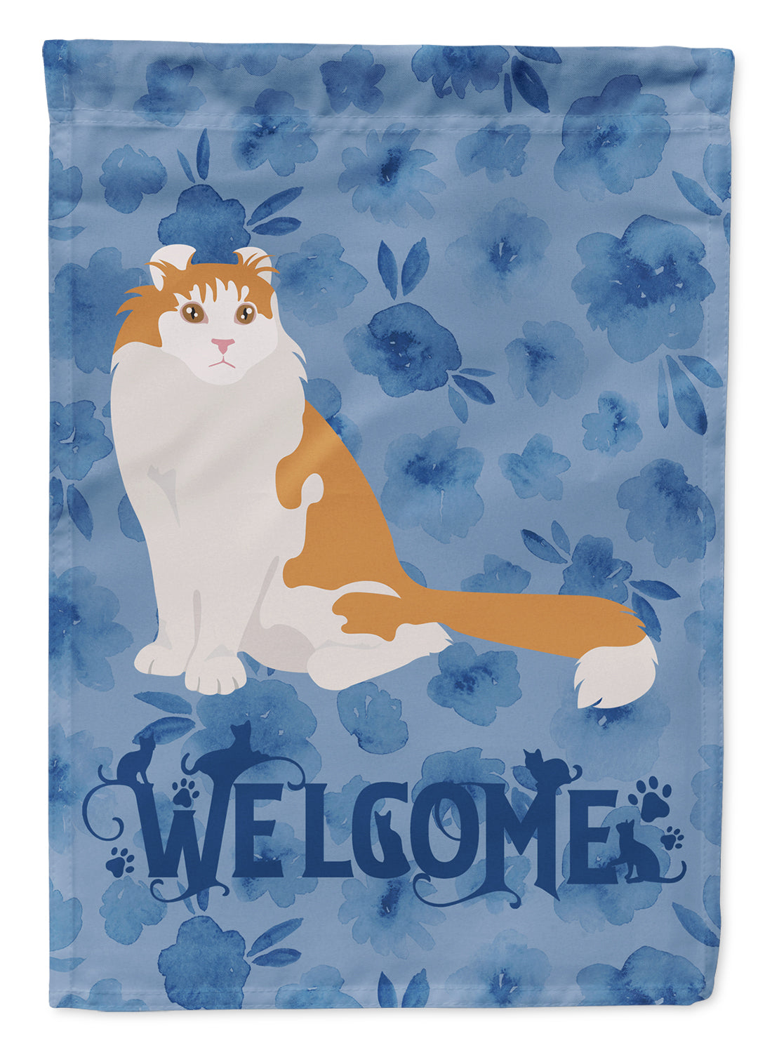 American Curl Cat Welcome Garden Flag Mailbox Decorative Yard Banner Outside Patio Artwork for Flower Beds, Garden Size, Multicolor