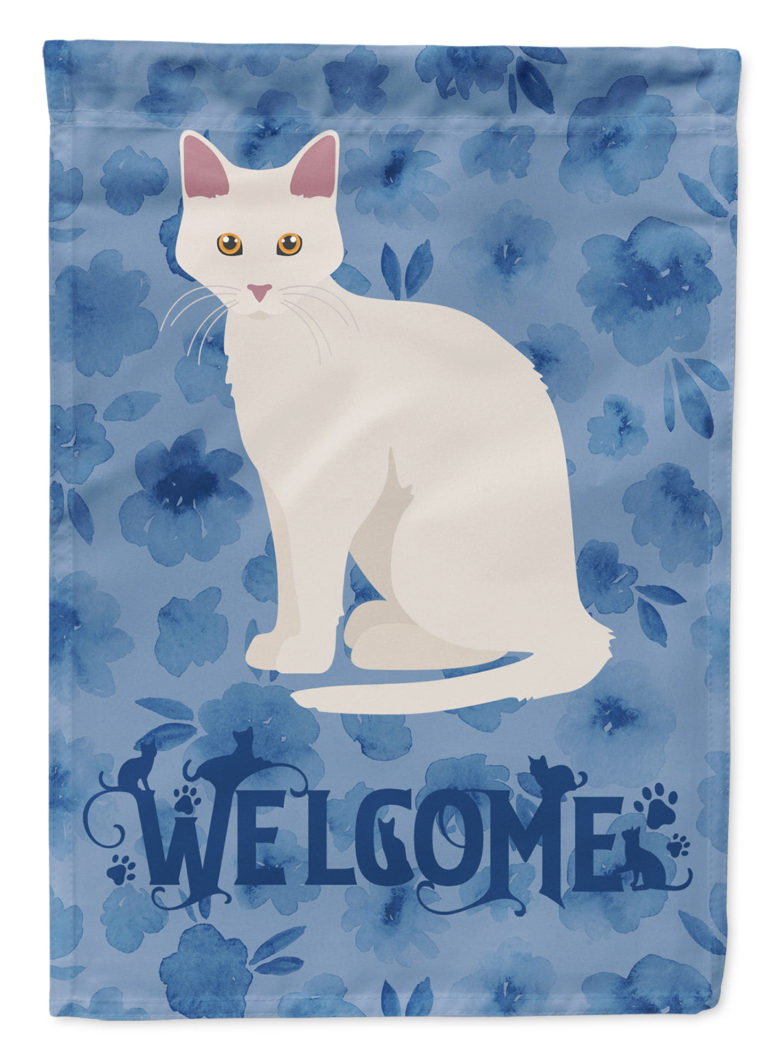 Aphrodite Giant Cat Welcome Garden Flag Mailbox Decorative Yard Banner Outside Patio Artwork for Flower Beds, Garden Size, Multicolor