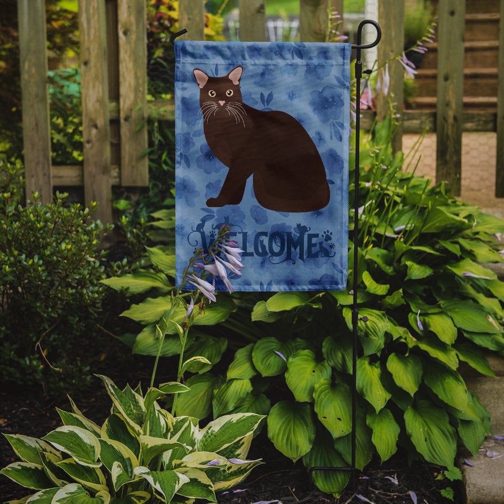 Burmese #2 Cat Welcome Garden Flag Mailbox Decorative Yard Banner Outside Patio Artwork for Flower Beds, Garden Size, Multicolor