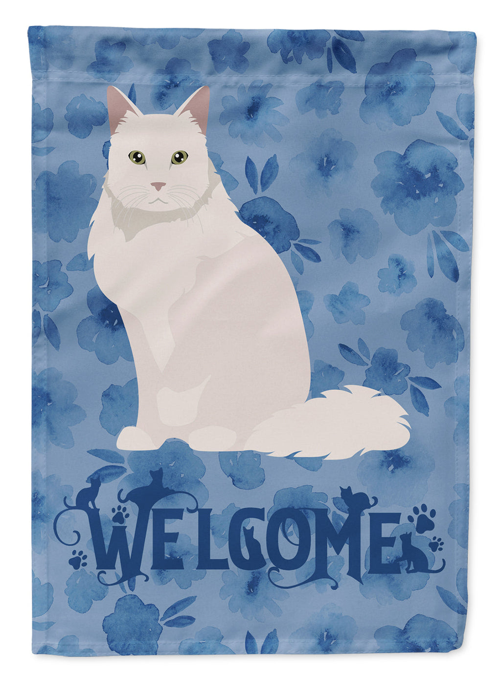 Chantilly Tiffany Cat Welcome Garden Flag Mailbox Decorative Yard Banner Outside Patio Artwork for Flower Beds, Garden Size, Multicolor