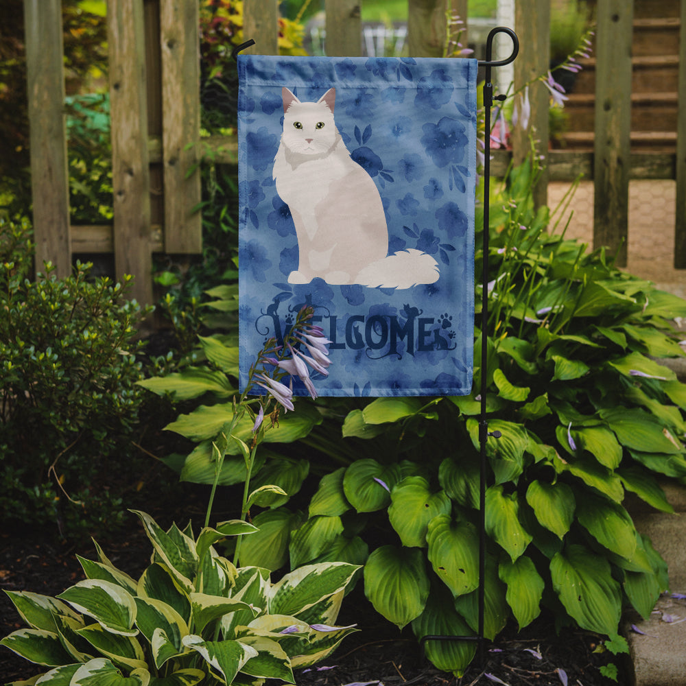 Chantilly Tiffany Cat Welcome Garden Flag Mailbox Decorative Yard Banner Outside Patio Artwork for Flower Beds, Garden Size, Multicolor