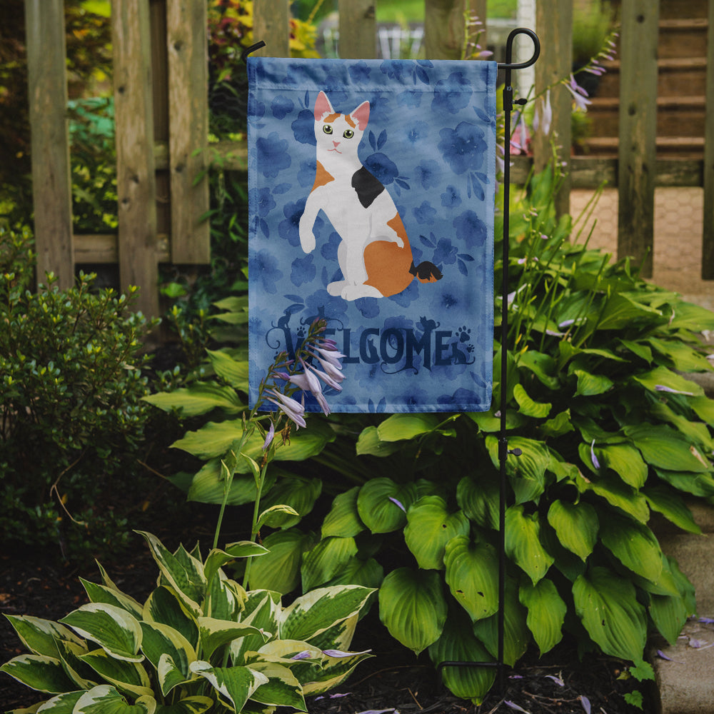 Japanese Bobtail Cat Welcome Garden Flag Mailbox Decorative Yard Banner Outside Patio Artwork for Flower Beds, Garden Size, Multicolor