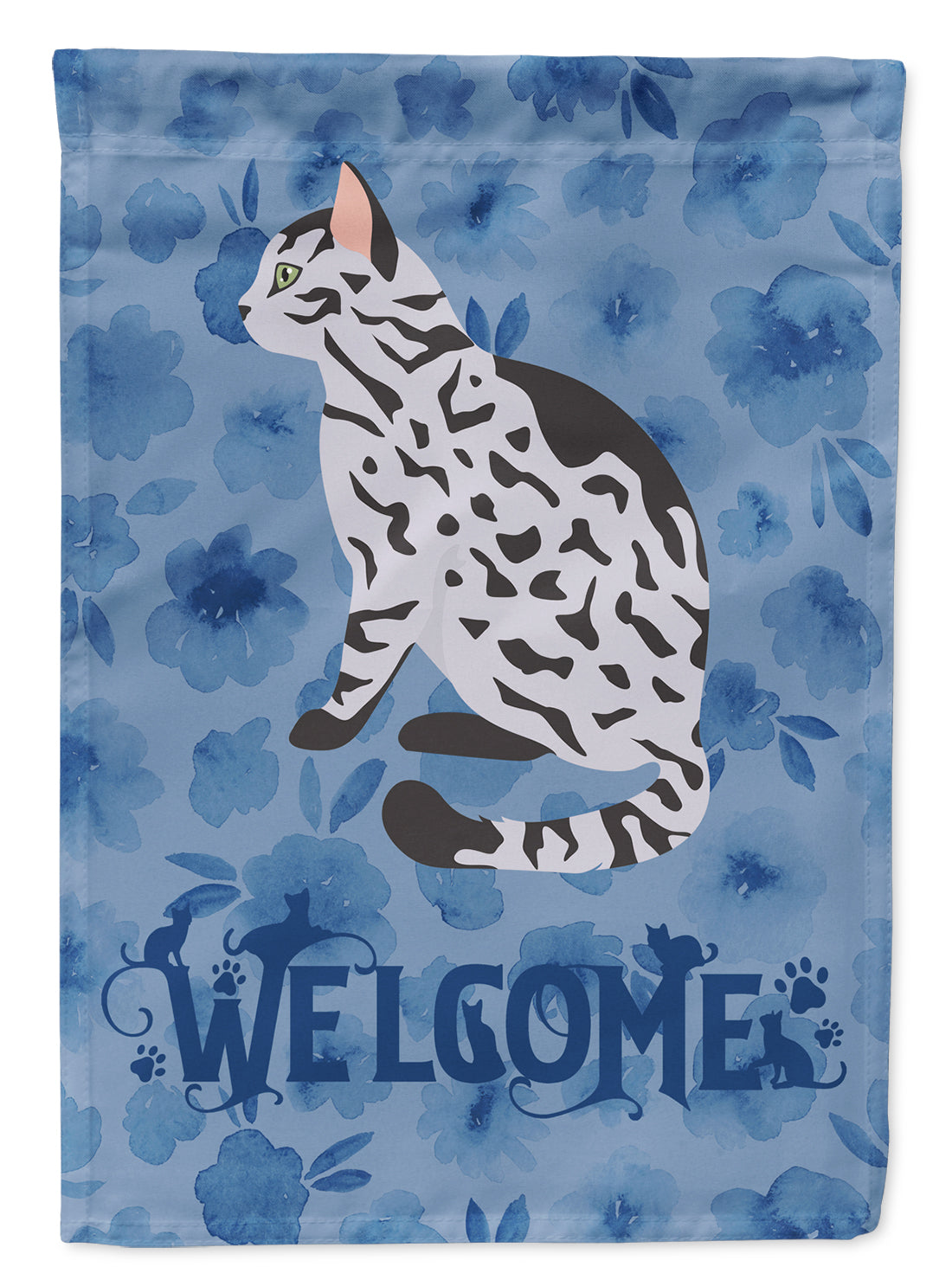 Serengeti Cat Welcome Garden Flag Mailbox Decorative Yard Banner Outside Patio Artwork for Flower Beds, Garden Size, Multicolor