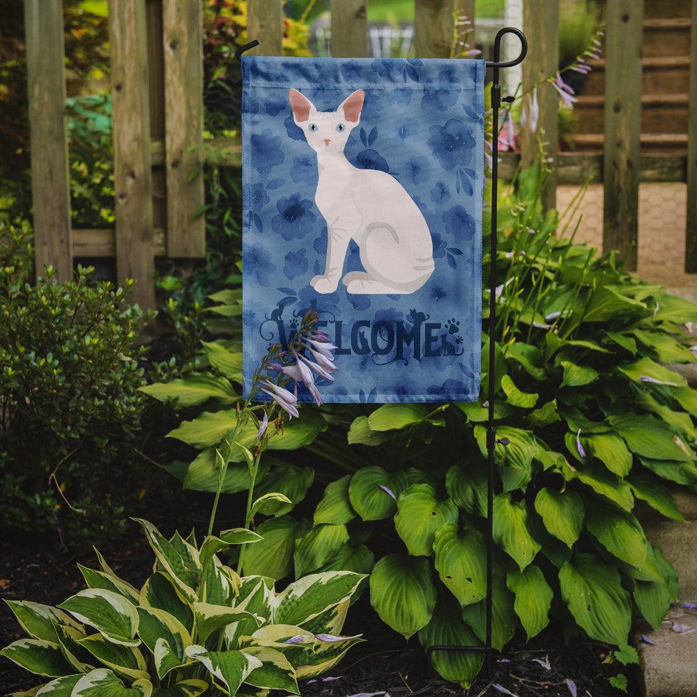 Sphynx Cat Welcome Garden Flag Mailbox Decorative Yard Banner Outside Patio Artwork for Flower Beds, Garden Size, Multicolor
