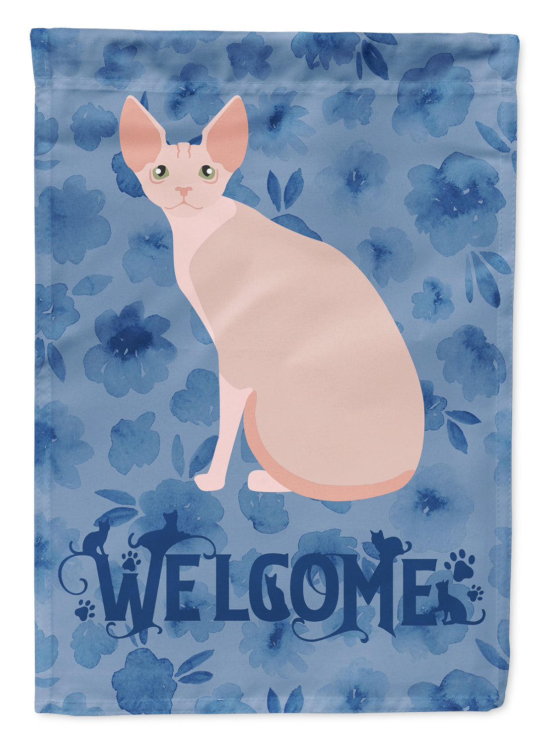 Sphynx #2 Cat Welcome Garden Flag Mailbox Decorative Yard Banner Outside Patio Artwork for Flower Beds, Garden Size, Multicolor