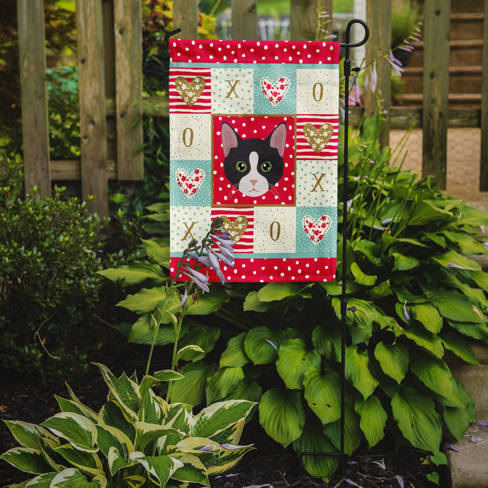 American Polydactyl Cat Love Garden Flag Mailbox Decorative Yard Banner Outside Patio Artwork for Flower Beds, Garden Size, Multicolor