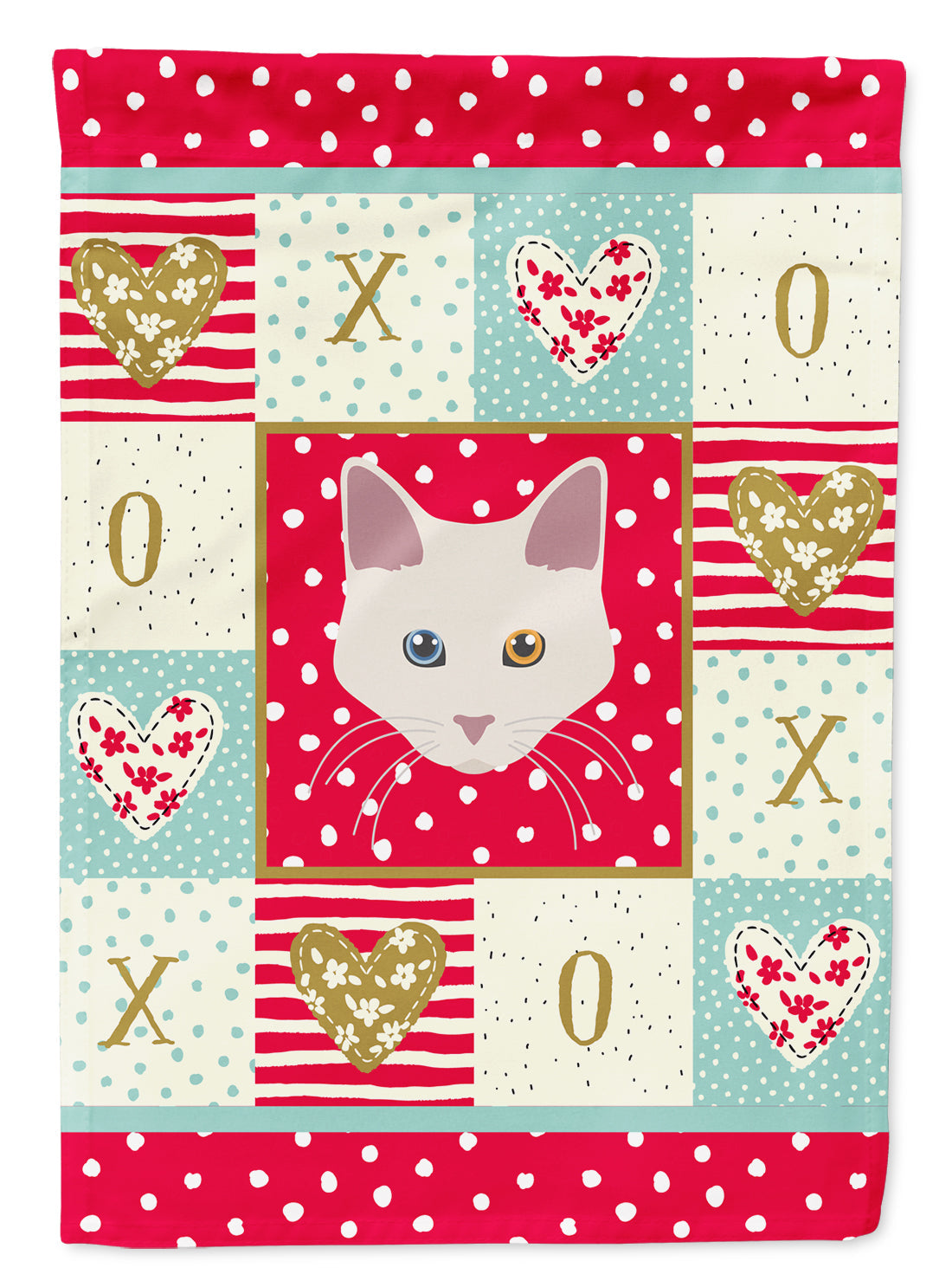 Aphrodite Giant Cat Love Garden Flag Mailbox Decorative Yard Banner Outside Patio Artwork for Flower Beds, Garden Size, Multicolor