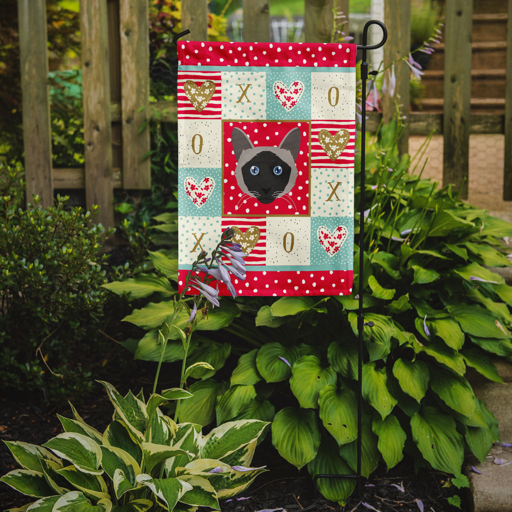 Balinese Cat Love Garden Flag Mailbox Decorative Yard Banner Outside Patio Artwork for Flower Beds, Garden Size, Multicolor