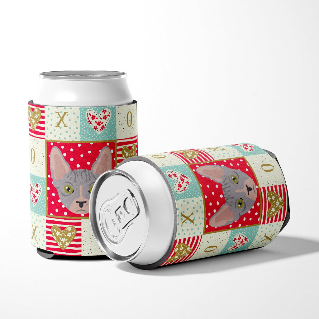 Bambino Cat Love Can or Bottle Hugger Cooler Sleeve for Standard 12 oz Cans, Insulated Foam Beer & Soda Can Hugger Reusable