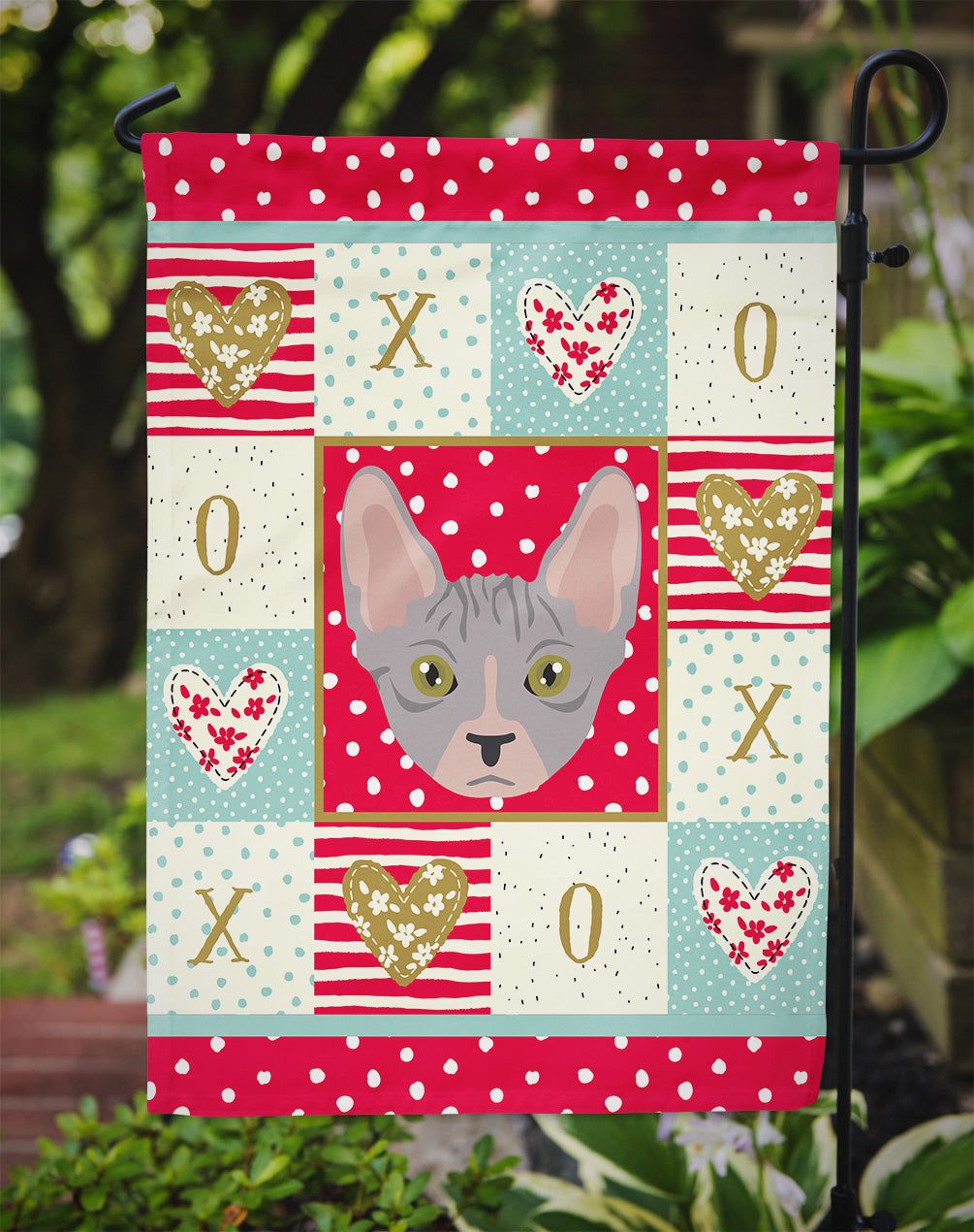 Bambino Cat Love Garden Flag Mailbox Decorative Yard Banner Outside Patio Artwork for Flower Beds, Garden Size, Multicolor