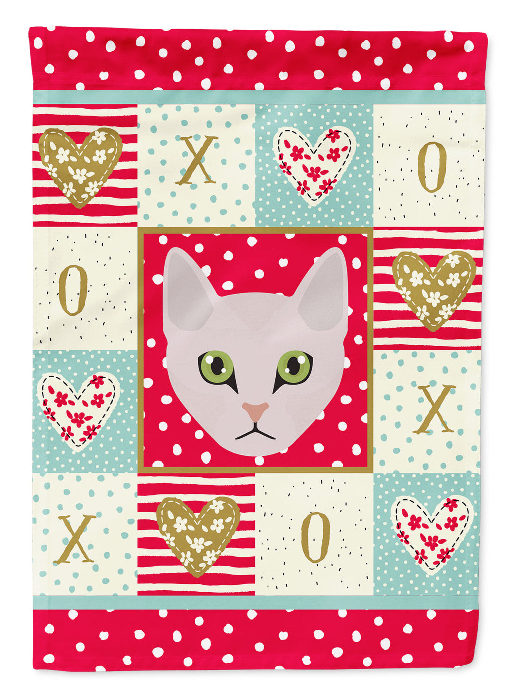 Burmilla Cat Love Garden Flag Mailbox Decorative Yard Banner Outside Patio Artwork for Flower Beds, Garden Size, Multicolor