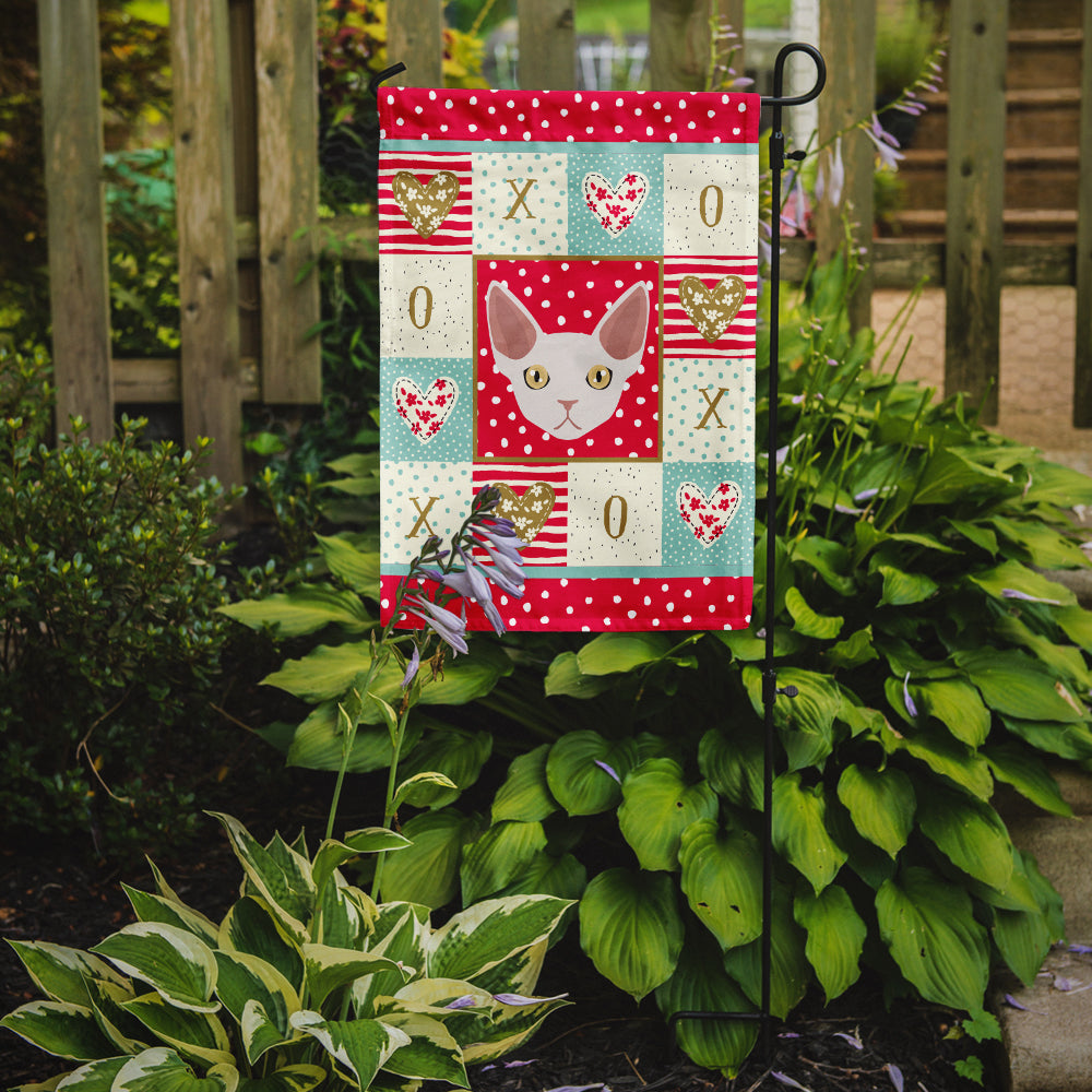 Devon Rex Cat Love Garden Flag Mailbox Decorative Yard Banner Outside Patio Artwork for Flower Beds, Garden Size, Multicolor