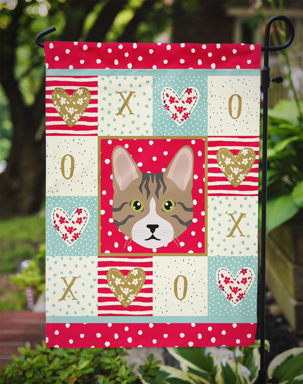 Dragon Li Cat Love Garden Flag Mailbox Decorative Yard Banner Outside Patio Artwork for Flower Beds, Garden Size, Multicolor