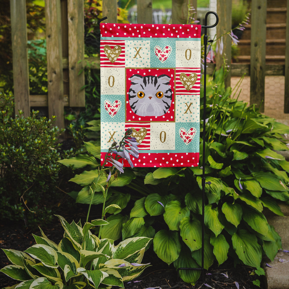 Foldex Exotic Fold Cat Love Garden Flag Mailbox Decorative Yard Banner Outside Patio Artwork for Flower Beds, Garden Size, Multicolor