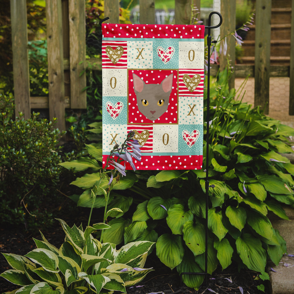 Malayan Cat Love Garden Flag Mailbox Decorative Yard Banner Outside Patio Artwork for Flower Beds, Garden Size, Multicolor