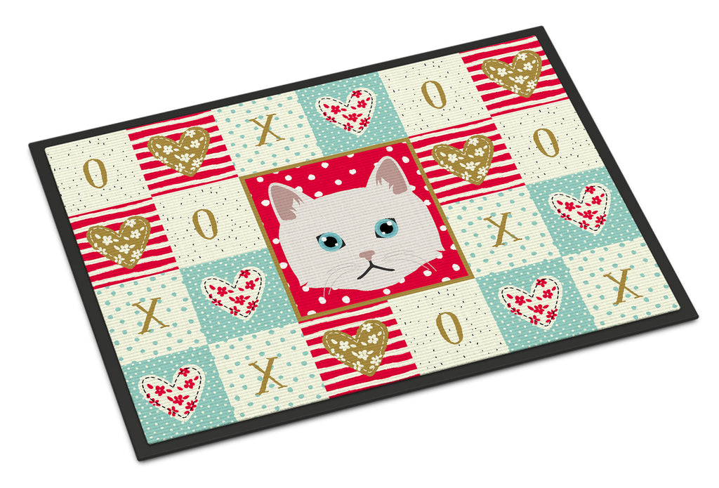 Napoleon Cat Love Doormat Indoor Outdoor 24H X 36W Front Door Mat Rugs for Entryway, Non Slip Washable Low Pile,