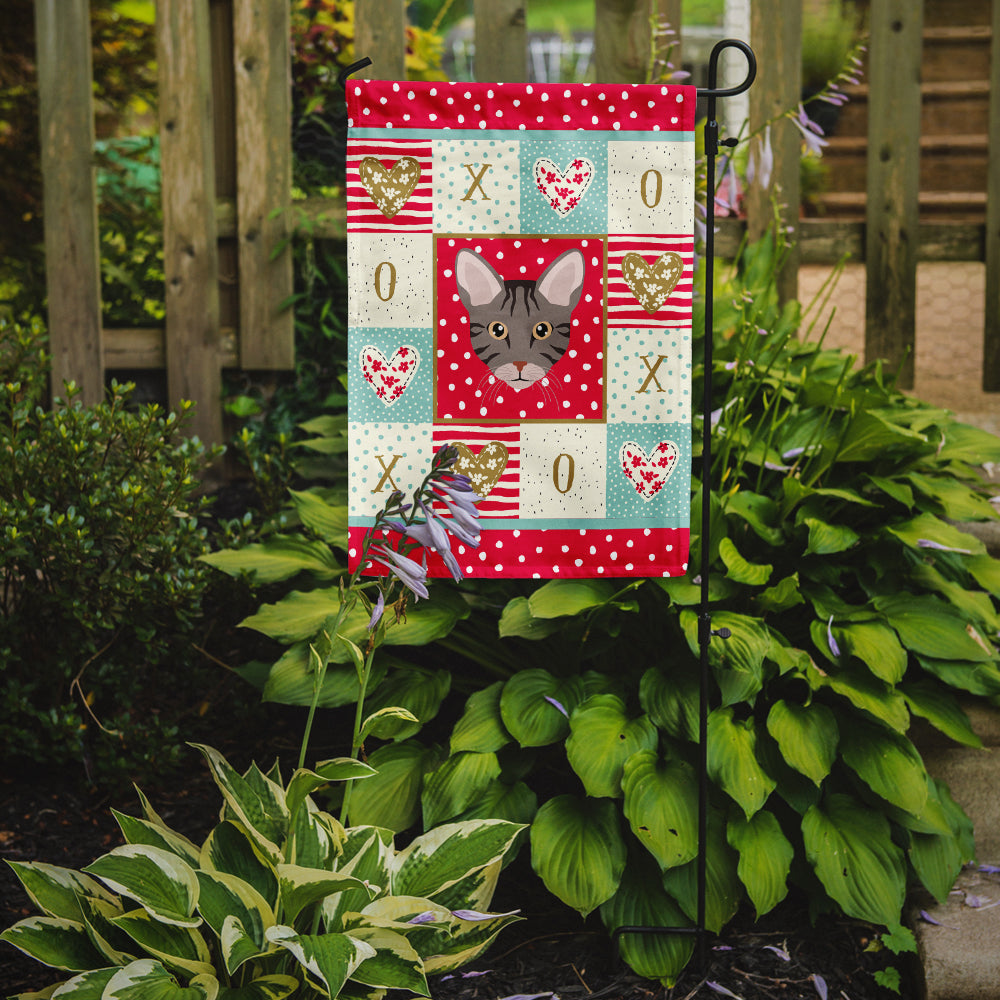 Ocicat Cat Love Garden Flag Mailbox Decorative Yard Banner Outside Patio Artwork for Flower Beds, Garden Size, Multicolor