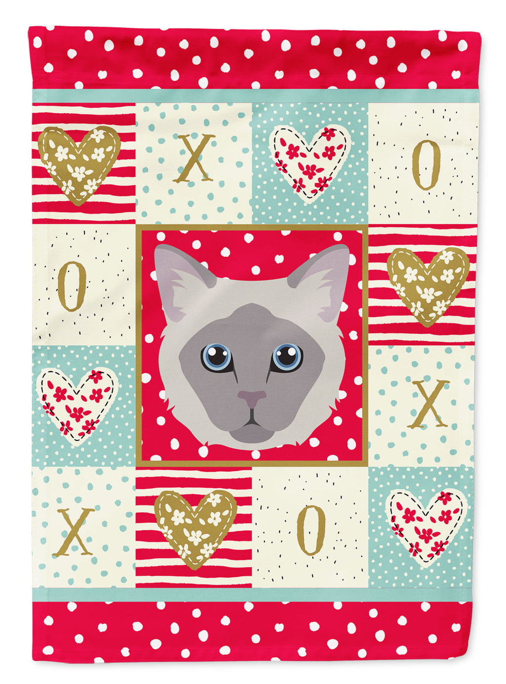 Owyhee Bob Cat Love Garden Flag Mailbox Decorative Yard Banner Outside Patio Artwork for Flower Beds, Garden Size, Multicolor