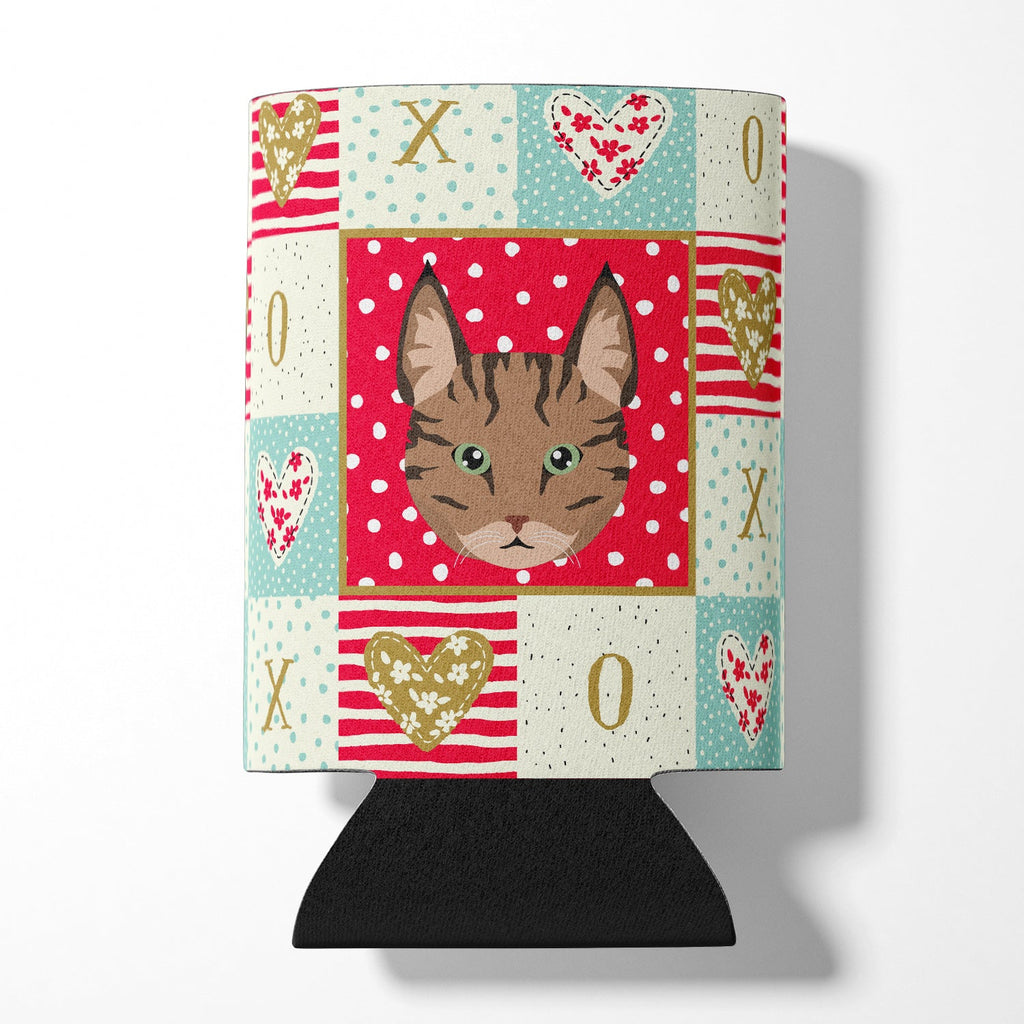 Pixie Bob Cat Love Can or Bottle Hugger Cooler Sleeve for Standard 12 oz Cans, Insulated Foam Beer & Soda Can Hugger Reusable