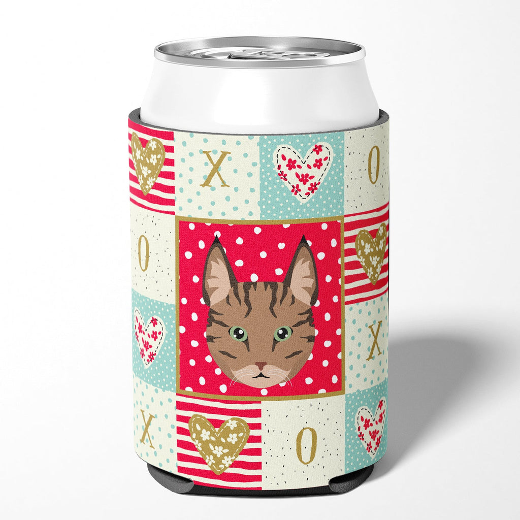 Pixie Bob Cat Love Can or Bottle Hugger Cooler Sleeve for Standard 12 oz Cans, Insulated Foam Beer & Soda Can Hugger Reusable