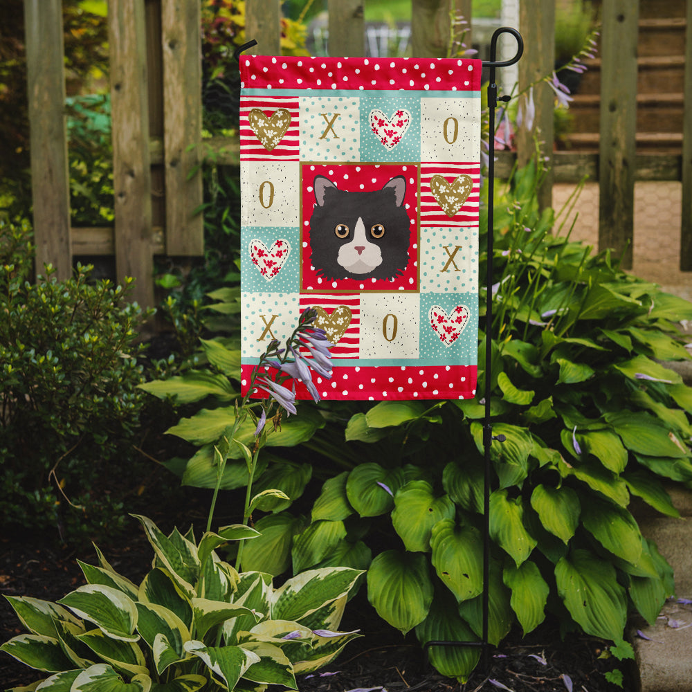 Poodle Cat Love Garden Flag Mailbox Decorative Yard Banner Outside Patio Artwork for Flower Beds, Garden Size, Multicolor