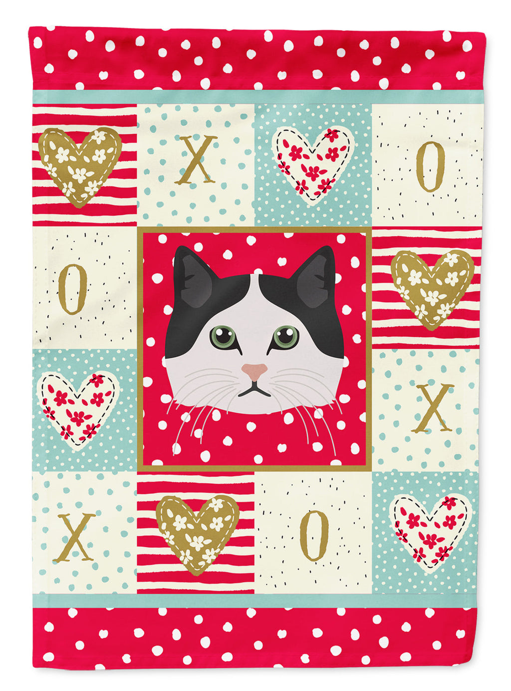 Ragamuffin Cat Love Garden Flag Mailbox Decorative Yard Banner Outside Patio Artwork for Flower Beds, Garden Size, Multicolor