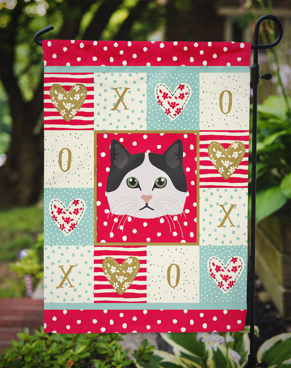 Ragamuffin Cat Love Garden Flag Mailbox Decorative Yard Banner Outside Patio Artwork for Flower Beds, Garden Size, Multicolor