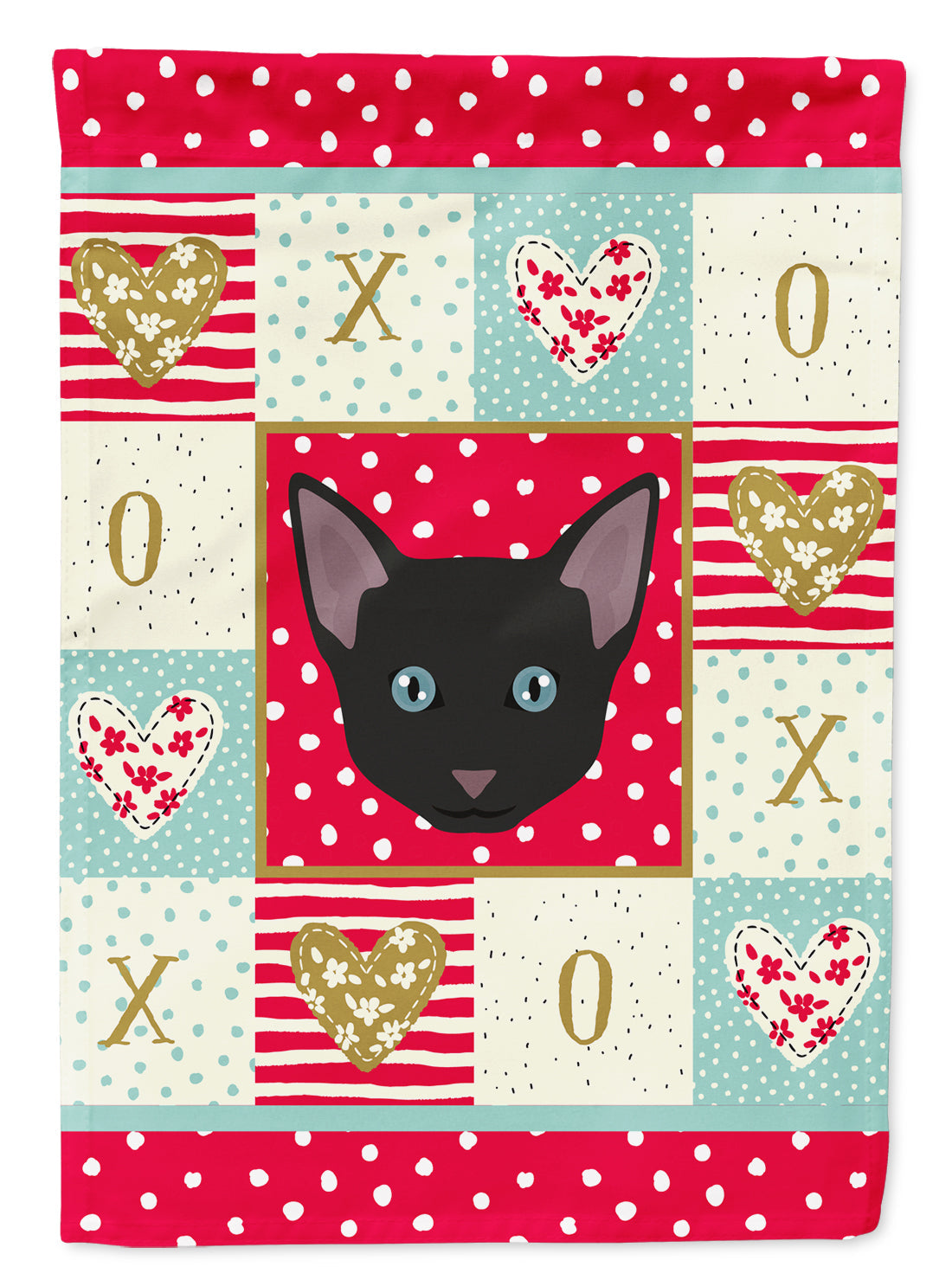 Russian White Black Cat Love Garden Flag Mailbox Decorative Yard Banner Outside Patio Artwork for Flower Beds, Garden Size, Multicolor