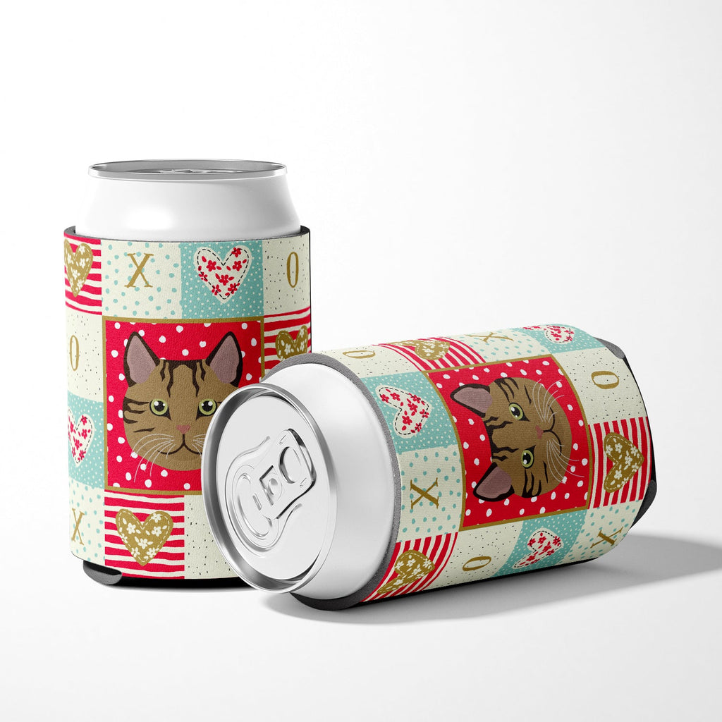 Scottish Straight Cat Love Can or Bottle Hugger Cooler Sleeve for Standard 12 oz Cans, Insulated Foam Beer & Soda Can Hugger Reusable