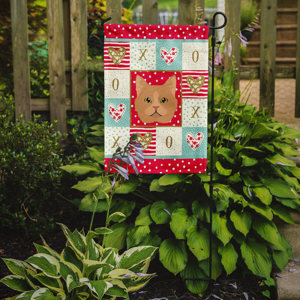Selkirk Rex Cat Love Garden Flag Mailbox Decorative Yard Banner Outside Patio Artwork for Flower Beds, Garden Size, Multicolor